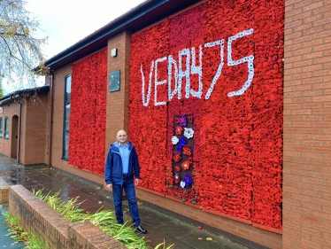 Poppy Wall at Bromsgrove Methodist Church 