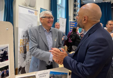 Sajid Javid MP meeting with constituents at the Pensioners' Fair